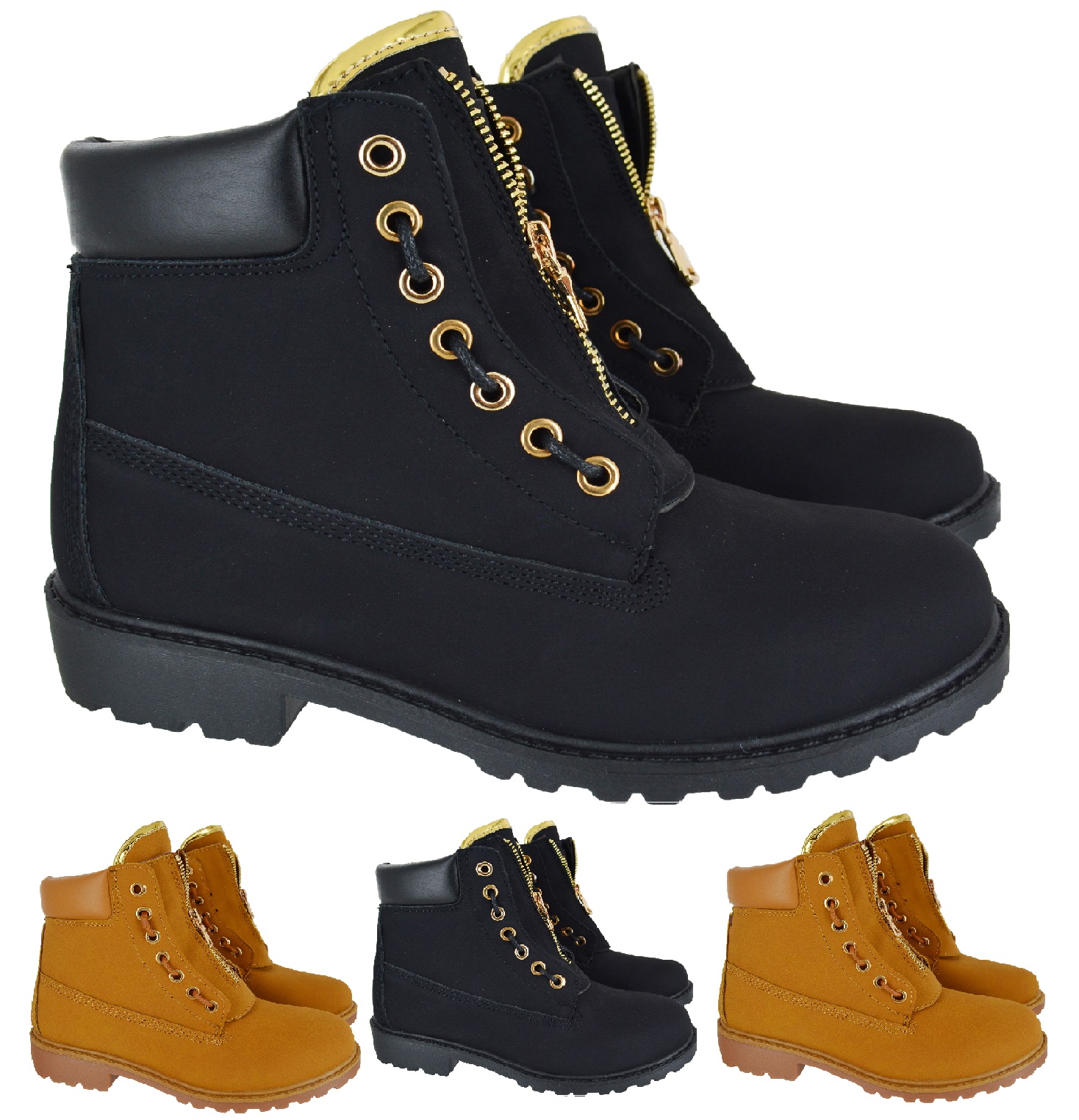 womens flat walking boots